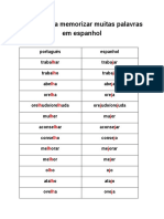 APRENDER VOCABULARIO EM ESPANHOL