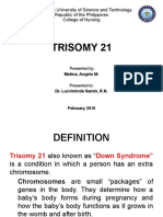Trisomy 21 and Cleft Palate 1