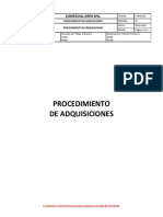 P-ADQ-01 Procedimiento de Adquisiciones