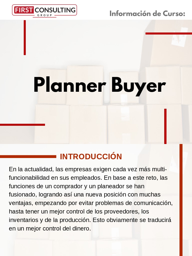 Curso Planner Buyer PDF México Business