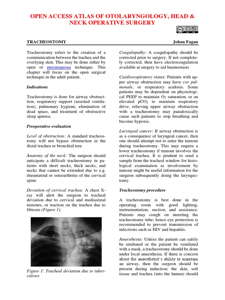 Tracheostomy | Download Free PDF | Respiratory System | Medical Specialties