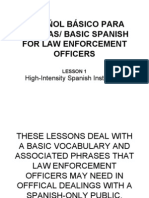 Spanish For Law Enforcement