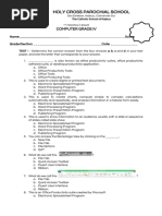 1st Monthly Exams Grade 4