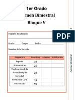 1er Grado - Bloque 5