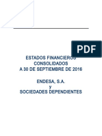 Estados Financieros ENDESA 9M 2016