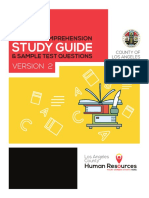 Study Guide: Reading Comprehension & Sample Test Questions