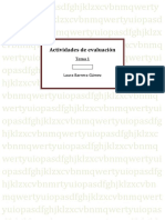 Actividades de evaluación