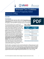 2016 WHO Antenatal Care Guidelines: Malaria in Pregnancy FAQ