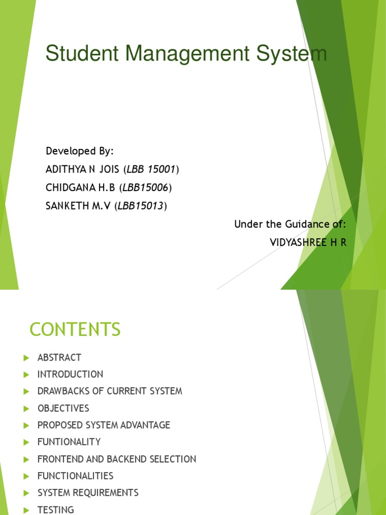 Student Management System | PDF | Databases | Operating System