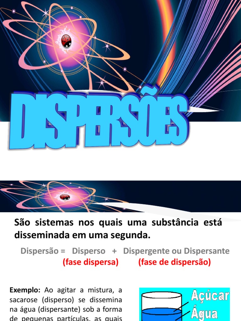 Sistema Disperso | PDF | Coloide | Solução