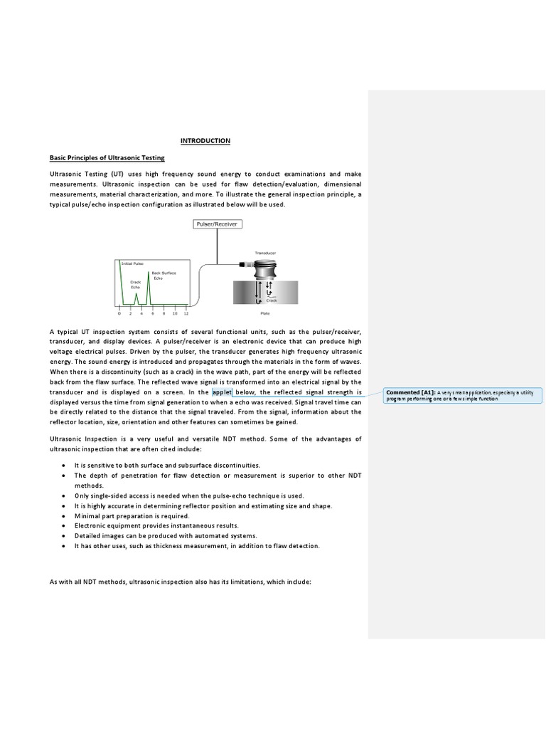 Ultrasonic Testing: Principles & Applications | PDF | Waves | Young's ...
