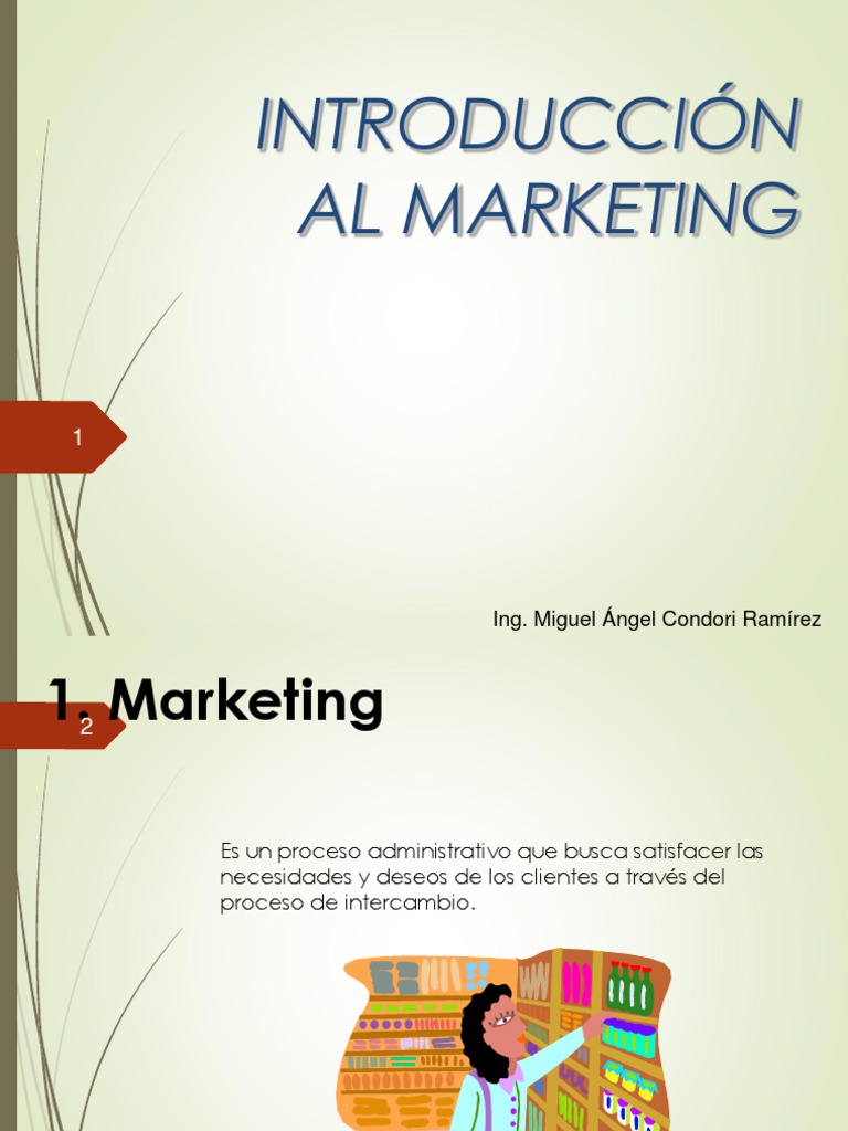 Tema 1 INTRODUCCION AL MARKETING | PDF | Producto (Negocio) | Marketing