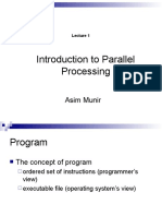 Introduction To Parallel Processing: Asim Munir
