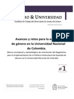 Género y Universidad. Cuadernos de trabajo del Observatorio de Asuntos de Género
