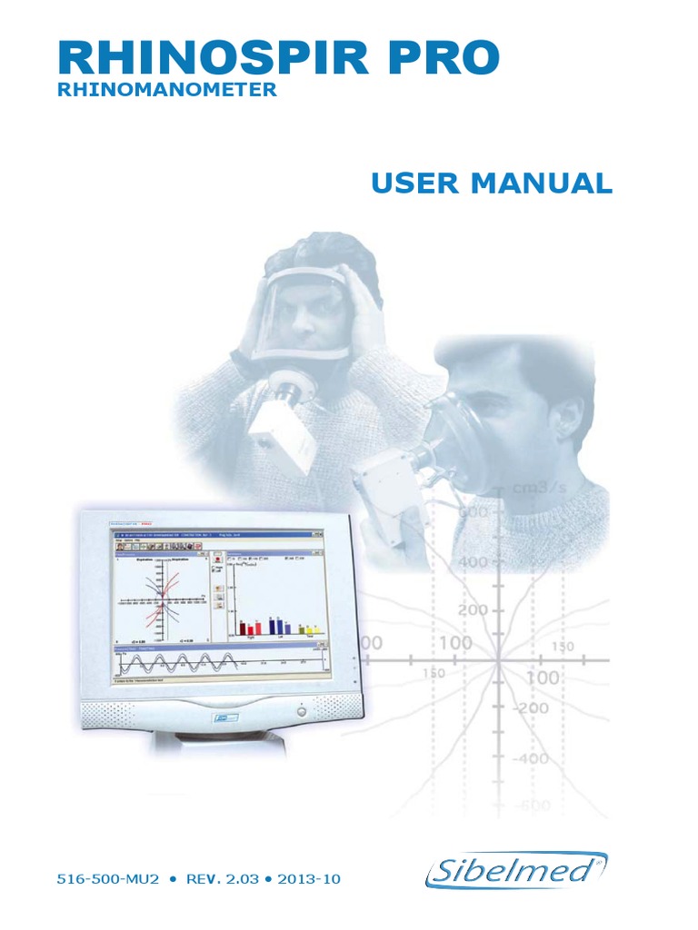 Rhinomanometer User Manual: RHINOSPIR PRO | PDF | Electromagnetic ...