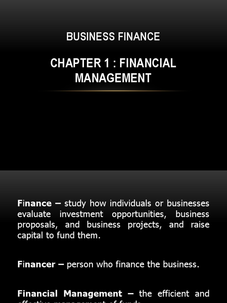 Business Finance Chapter 1 | PDF | Bonds (Finance) | Financial Markets