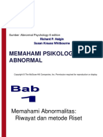 Psikologi Abnormal Dan Patologi Pertemuan 1