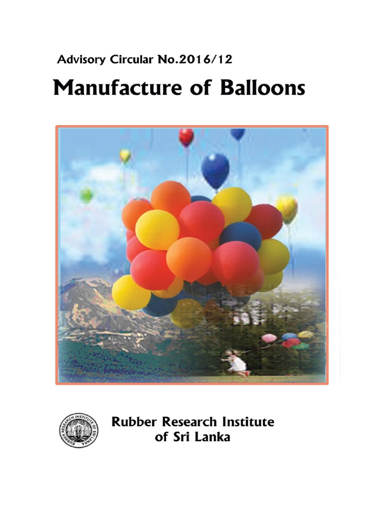 Small Scale Balloon Manufacturing Guide | PDF | Natural Rubber | Emulsion