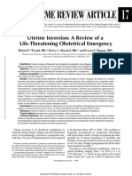 Cme Reviewarticle: Uterine Inversion: A Review of A Life-Threatening Obstetrical Emergency