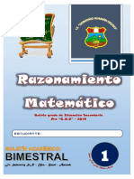 Razonamiento Matemático 5° - Bimestre I