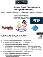 Indoor vs. Outdoor Depth Perception For Mobile Augmented Reality