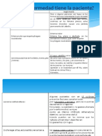 1.-¿Qué Enfermedad Tiene La Paciente?