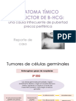 REPORTE CASO TERATOMA TIMICO COMO CAUSA DE PUBERTAD PRECOZ