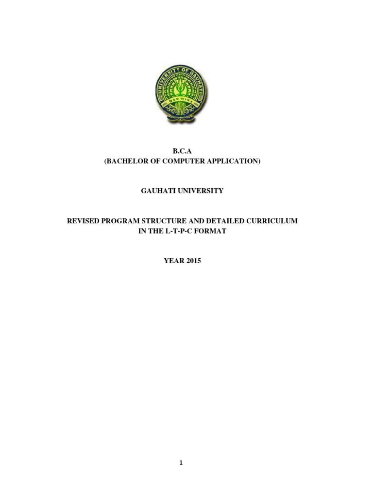 New Syllabus BCA 2015 PDF | PDF | Matrix (Mathematics) | Complex Number