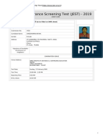 Jest2019 Admitcard PDF