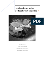 Libro. Investigaciones Sobre Problemas Educativos y Sociedad PDF