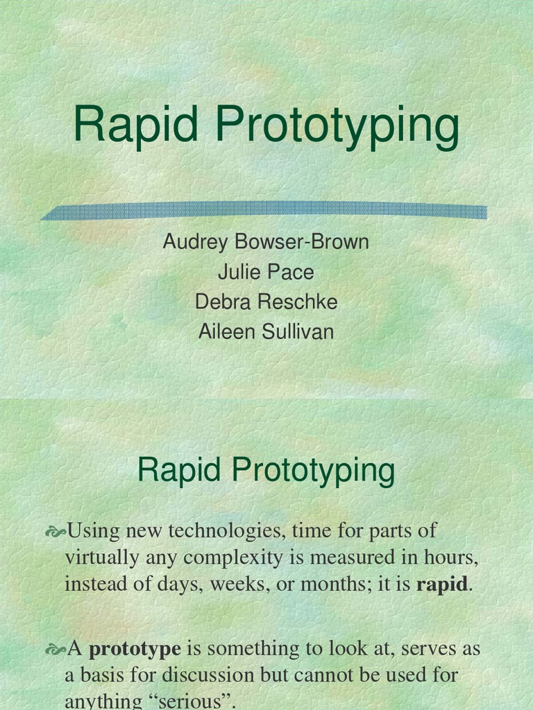 Rapid Prototyping in Instructional Design | PDF | Instructional Design ...