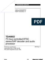 Data Sheet: I C-Bus Controlled BTSC stereo/SAP Decoder and Audio Processor