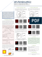 Holographic Metasurfaces Applied To Generation of Non-Diffracting Beams