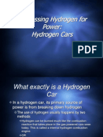 Harnessing Hydrogen For Power: Hydrogen Cars
