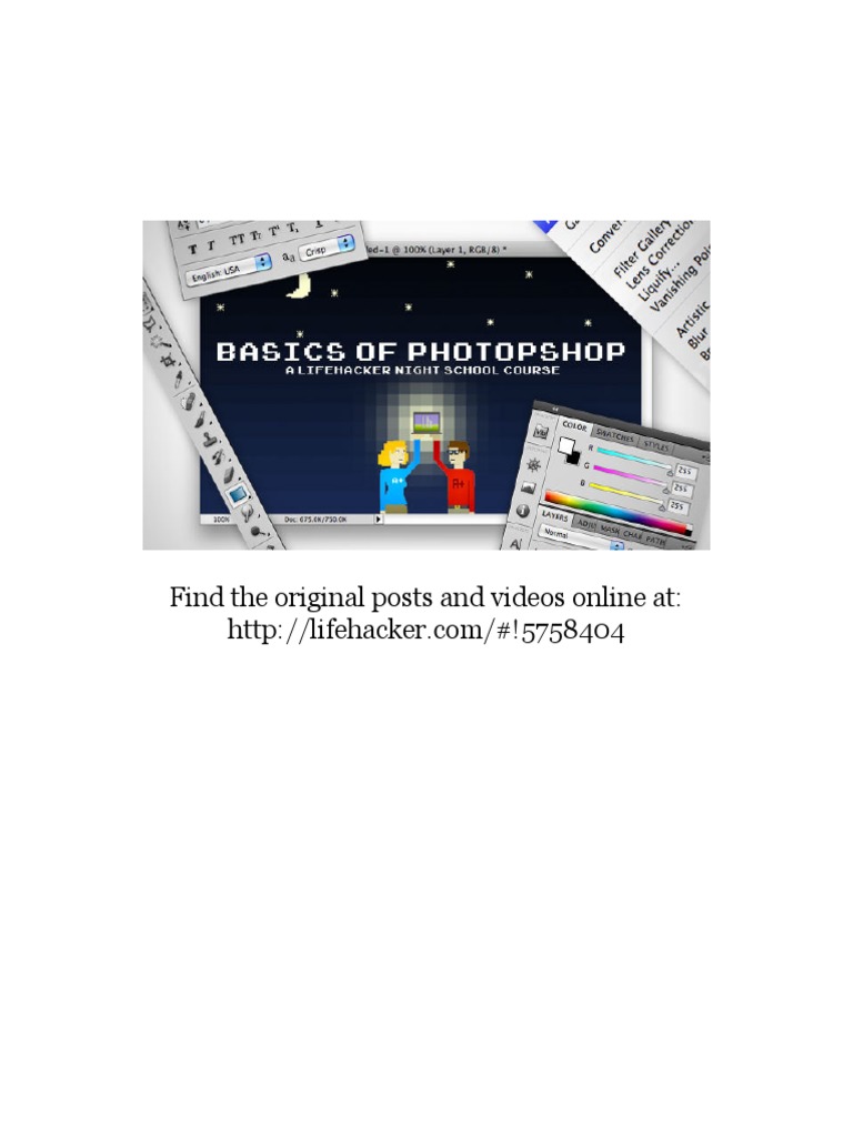 Basics of Photoshop Full Guide PDF | PDF | Adobe Photoshop | Rgb Color
