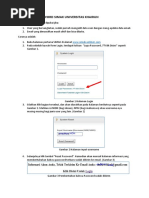 Panduan Reset Password Elearning UT | PDF | Komputer