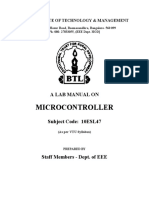 BTL Institute of Technology & Management Microcontrollers Lab Manual largest element sorting algorithm