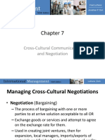 Management: Cross-Cultural Communication and Negotiation