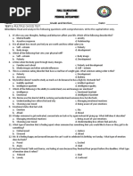 Directions: Read and Analyze The Following Questions With Comprehension. Write The Capital Letter Only