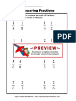 Comparing Fractions: Name