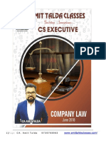 Company Law Cs Exe Revision Notes TLC PDF