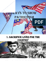 Ways To Show Patriotism