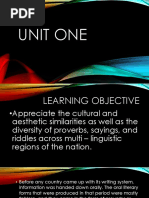 Unit One 21st Century Literature