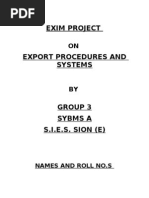 Download Export Procedures and Documentations - EXIM by Abeer Faheem SN40261495 doc pdf