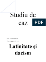 Latinitate Si Dacism