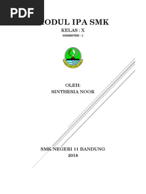 Modul Ipa Smk Kelas X Sem 2 Sinthesia Docx