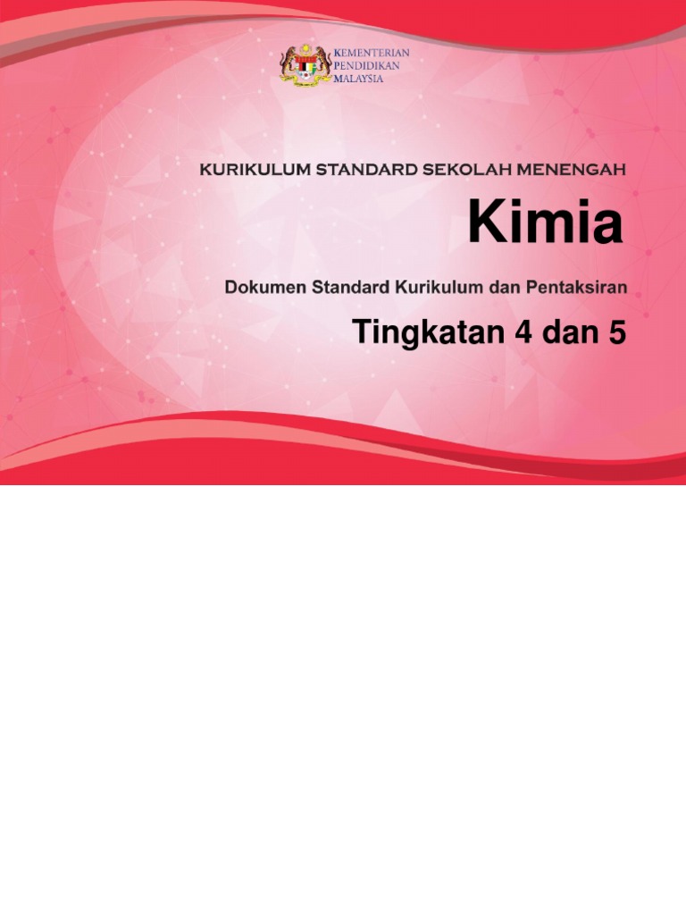 Dskp Kssm Kimia T4 Dan T5 Min Pdf Pdf