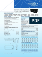 6FM200D-X: 12V 200ah (20hr)