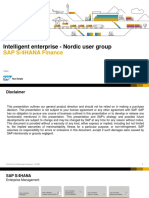 Intelligent Enterprise - Nordic User Group: SAP S/4HANA Finance