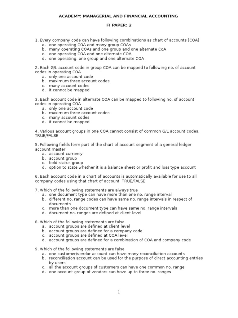 Sap Fi Paper 02 | PDF | Accounting | Service Industries